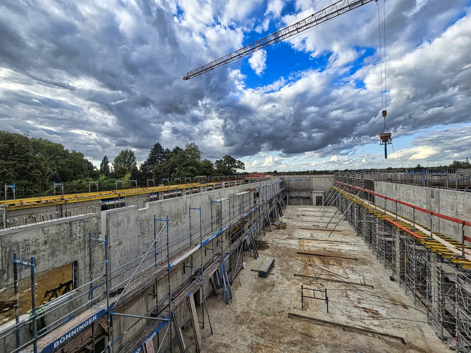 Baustelle der Hauptfeuer- und Rettungswache in Herne